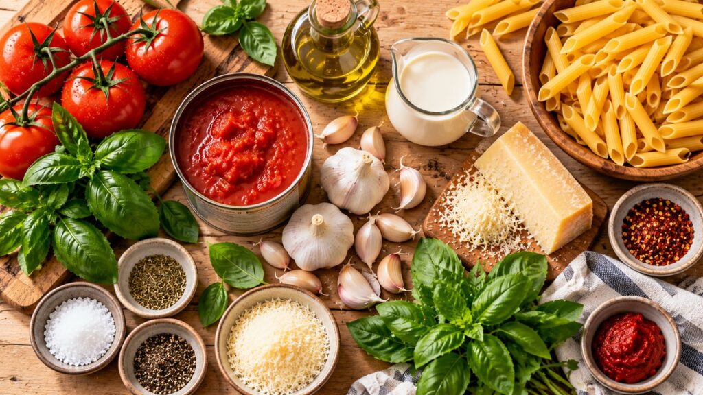 Creamy Tomato Basil Pasta in 25 Minutes - illustration