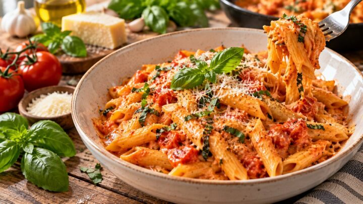 Creamy Tomato Basil Pasta in 25 Minutes