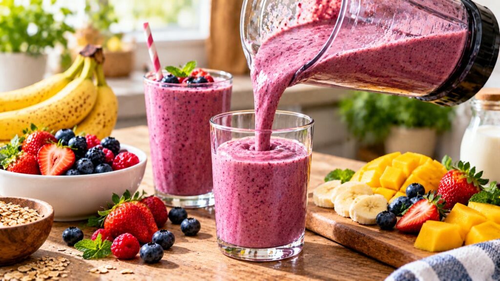Easy Homemade Smoothie Recipes for Breakfast - chart illustration