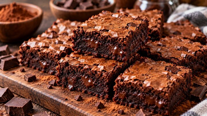 Fudgy Brownies from Scratch with Cocoa Powder