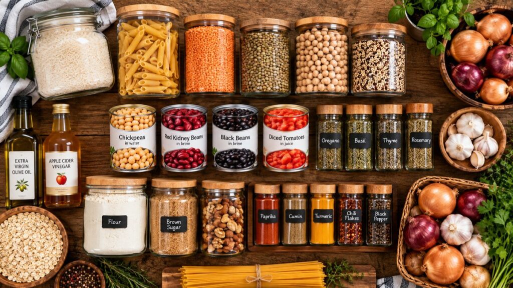 How to Stock a Pantry for Easy Everyday Cooking - illustration