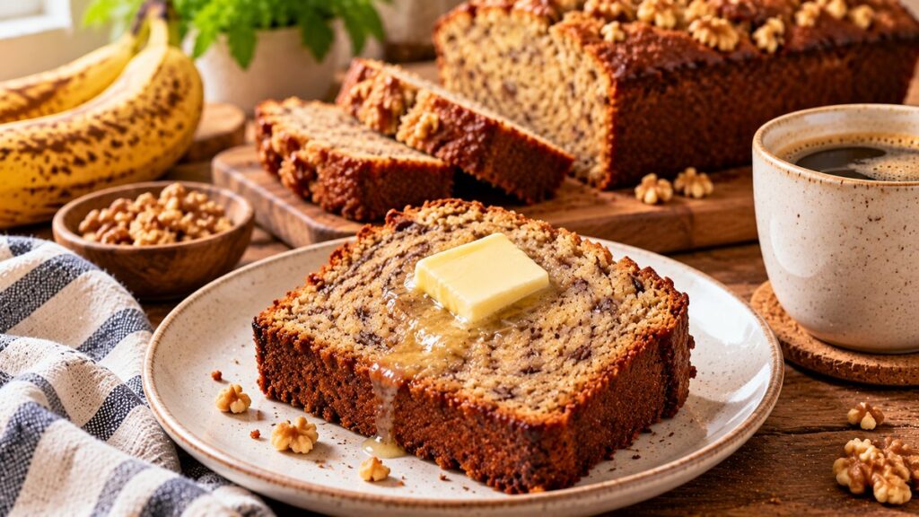 Moist Banana Bread with Ripe Bananas - chart illustration
