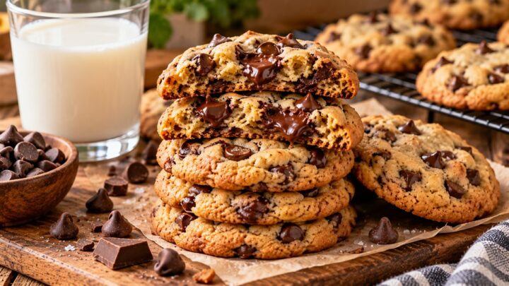 Soft and Chewy Chocolate Chip Cookies